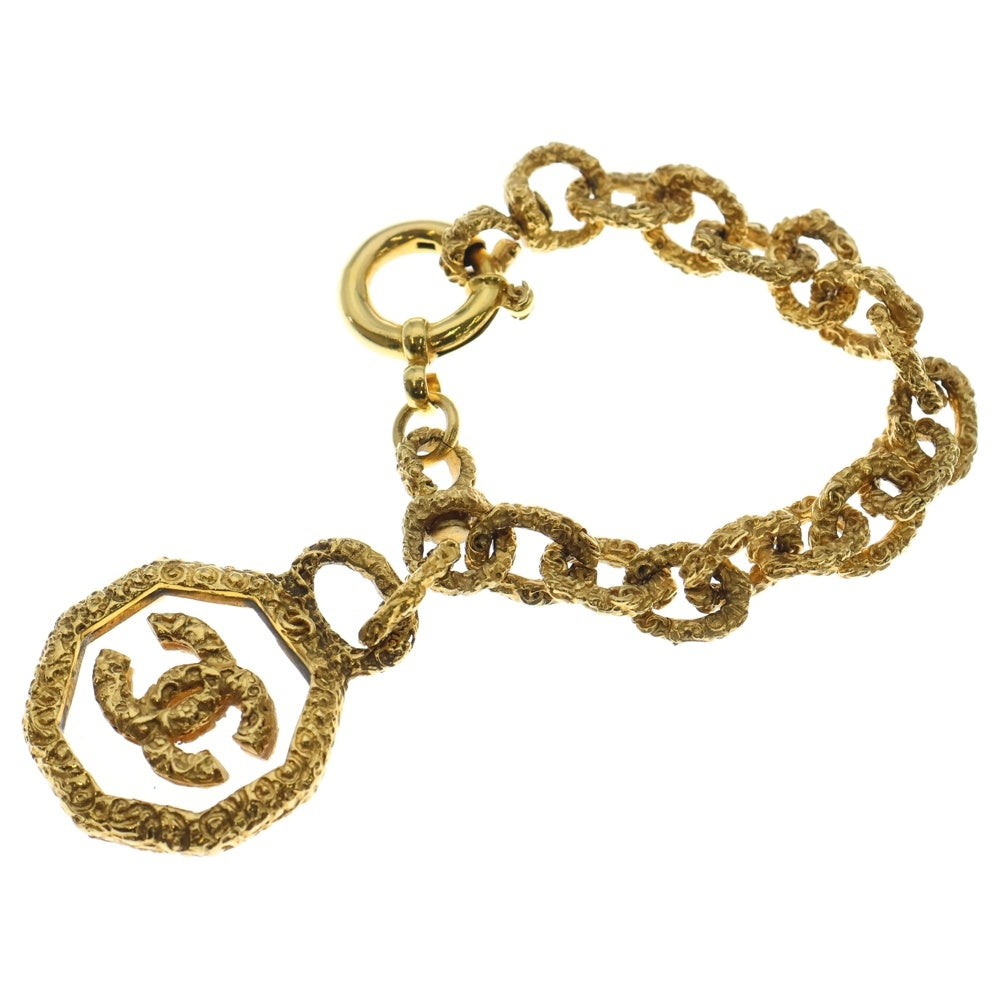 CHANEL(シャネル) ココマーク 溶岩 クリア ロゴプレート チェーン