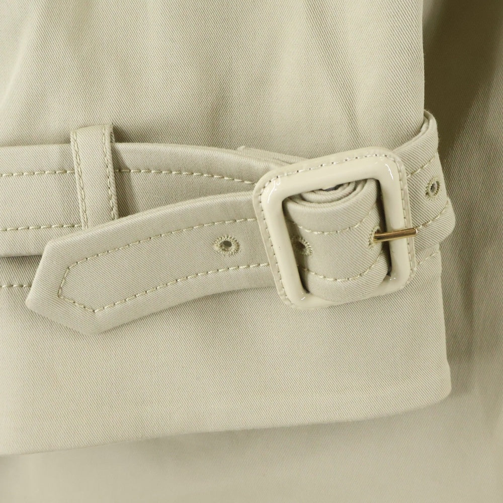 GUCCI(グッチ) コットンギャバジン ダブルブレスト トレンチコート ベージュ 786029 レディース