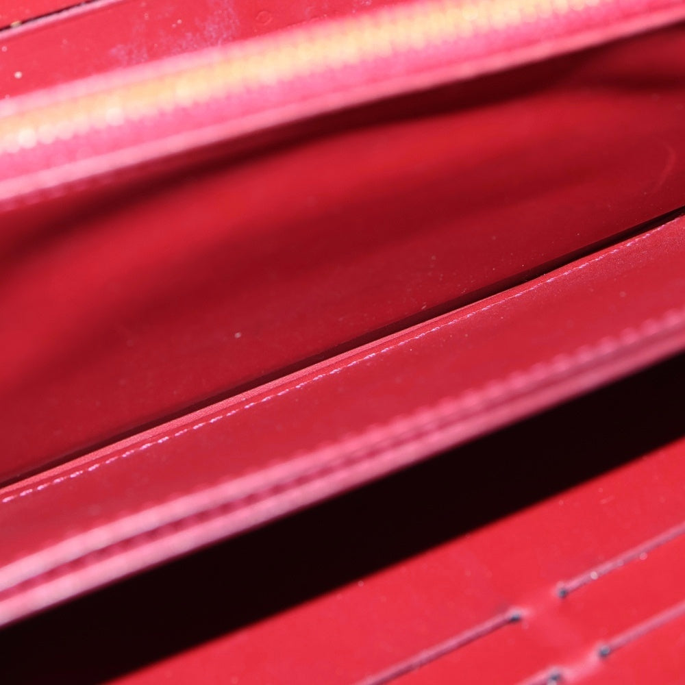 LOUIS VUITTON(ルイヴィトン) ヴェルニ ジッピーウォレット ロングウォレット 長財布 レッド パテント M91981 ゴールド金具 レディース