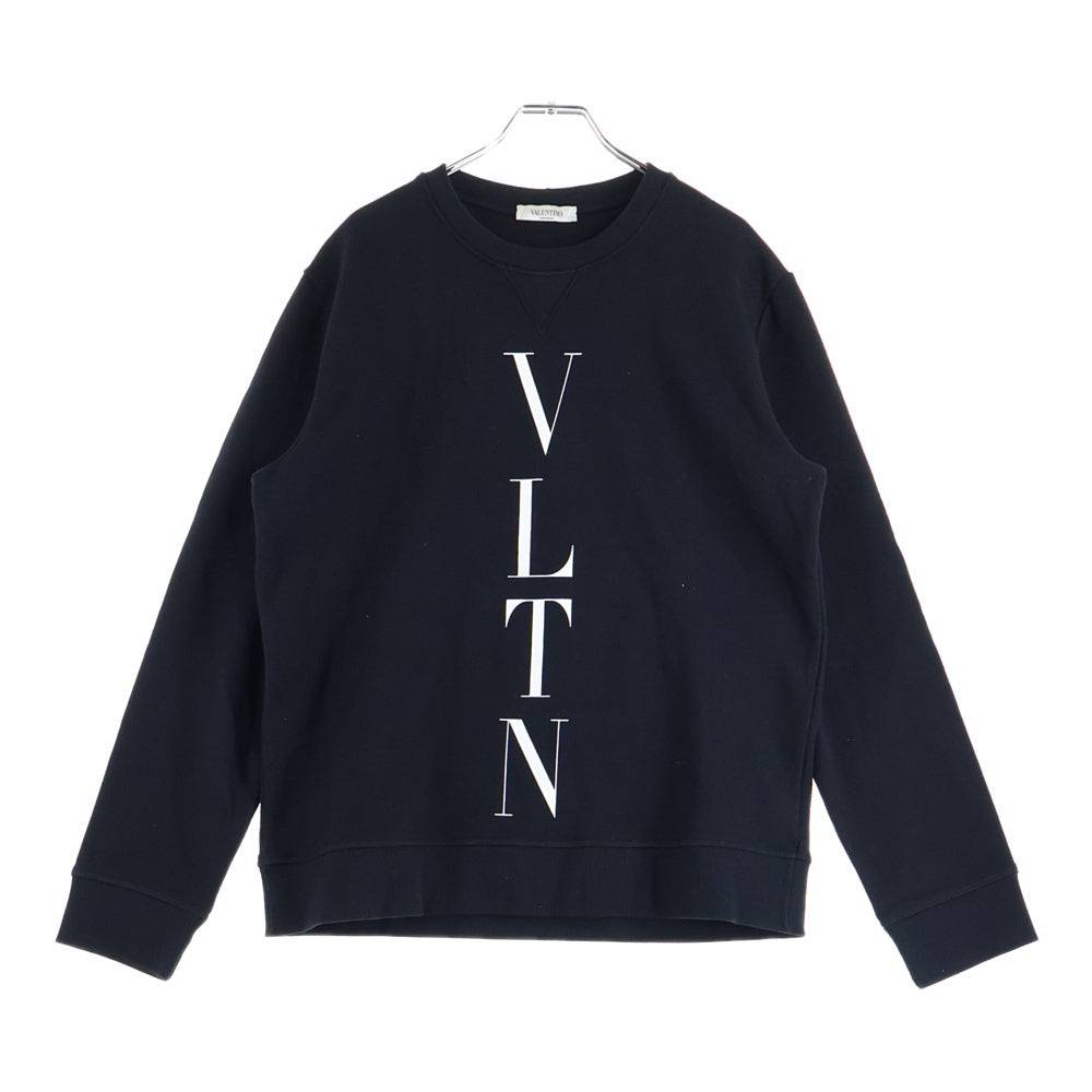 VALENTINO(ヴァレンティノ) VLTN ロゴプリント クルーネック プルオーバー スウェット トレーナー ブラック PV0MF 09N3TV