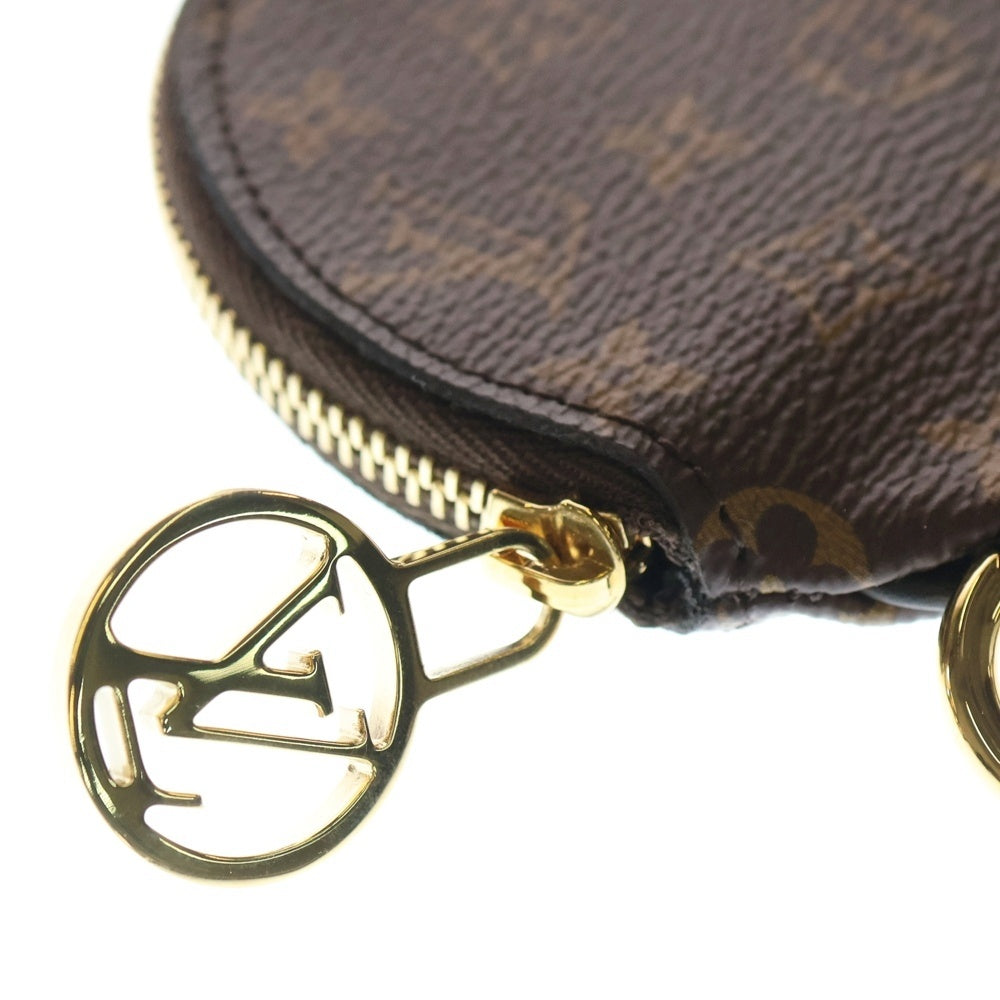 LOUIS VUITTON(ルイヴィトン) モノグラム ポシェットトリオ セカンドバッグ バッグチャーム ポーチ ケース ブラウン PVC M68756 ゴールド金具 レディース