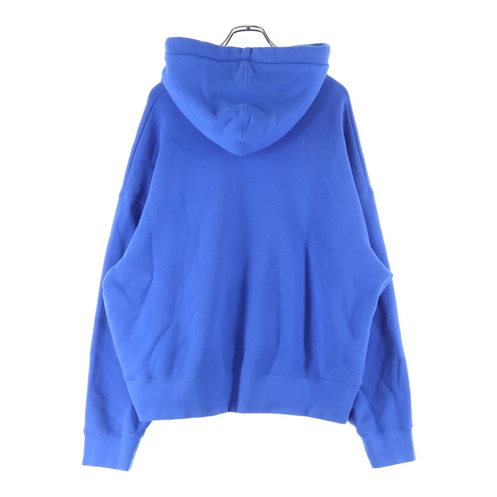 Palm Angels(パームエンジェルス) アイコニック テリーパッチ ロゴプリント プルオーバースウェットパーカー フーディー ブルー PMBB058S22FLE008