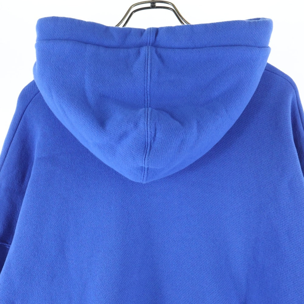 Palm Angels(パームエンジェルス) アイコニック テリーパッチ ロゴプリント プルオーバースウェットパーカー フーディー ブルー PMBB058S22FLE008