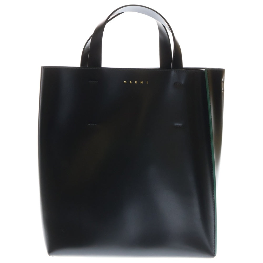 MARNI(マルニ) ミュゼオ トートバッグ 2wayショルダーバッグ ブラックレザー レディース