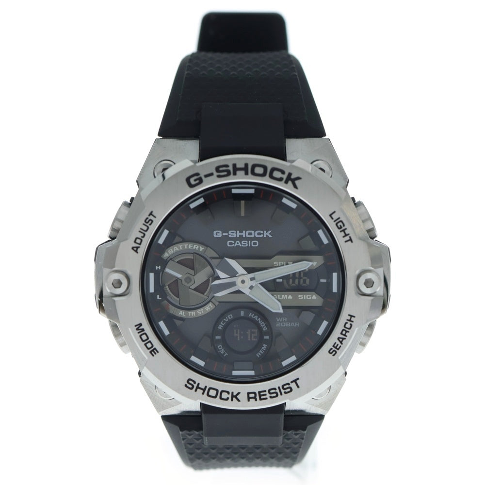 CASIO G-SHOCK(カシオ ジーショック) GST-B400-1AJF G-SHOCK G-STEEL ジーショック 黒文字盤 SS×ラバー/ソーラー 腕時計