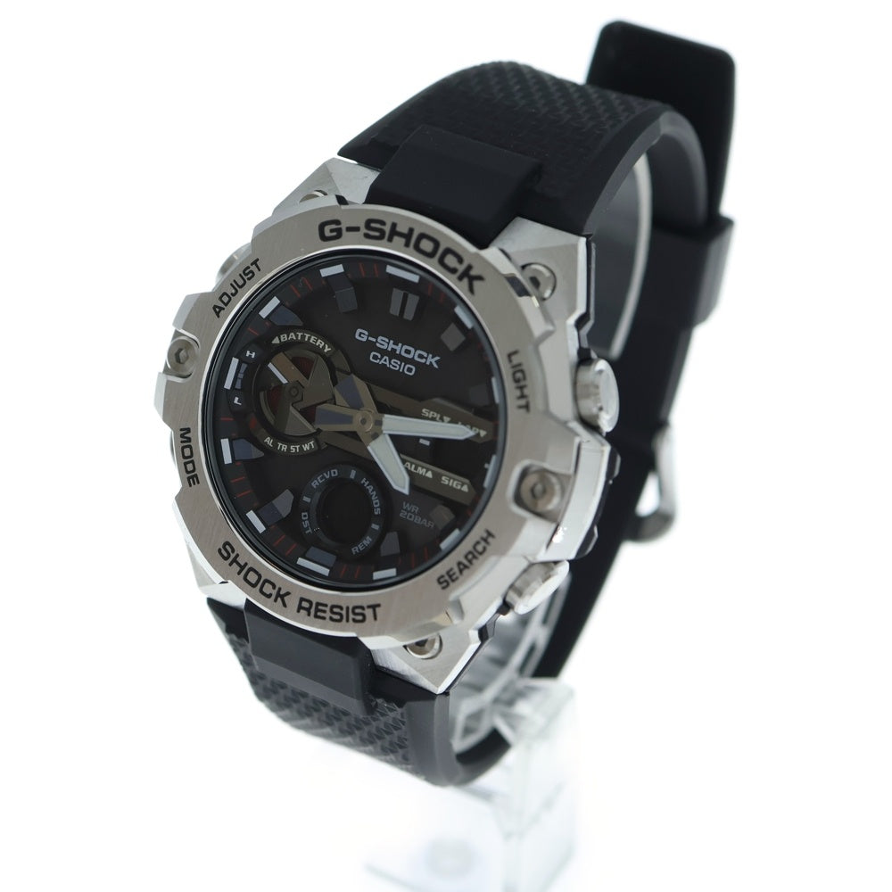 CASIO G-SHOCK(カシオ ジーショック) GST-B400-1AJF G-SHOCK G-STEEL ジーショック 黒文字盤 SS×ラバー/ソーラー 腕時計