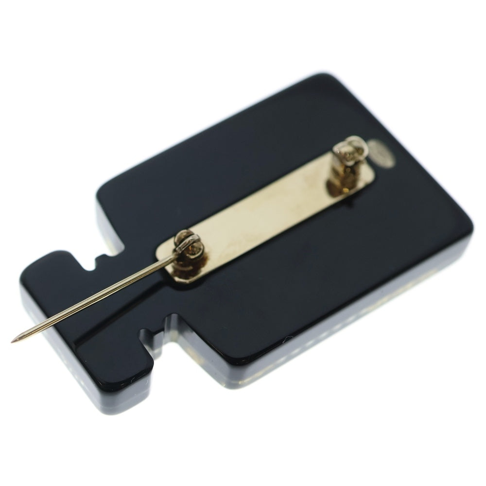 CHANEL(シャネル) ブローチ ブラック×ゴールド GP 17A レディース