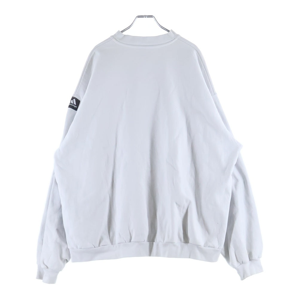 BALENCIAGA(バレンシアガ) 22AW ×adidas アディダス ロゴ刺繍 クルーネック プルオーバー スウェットトレーナー ホワイト 731777 レディース