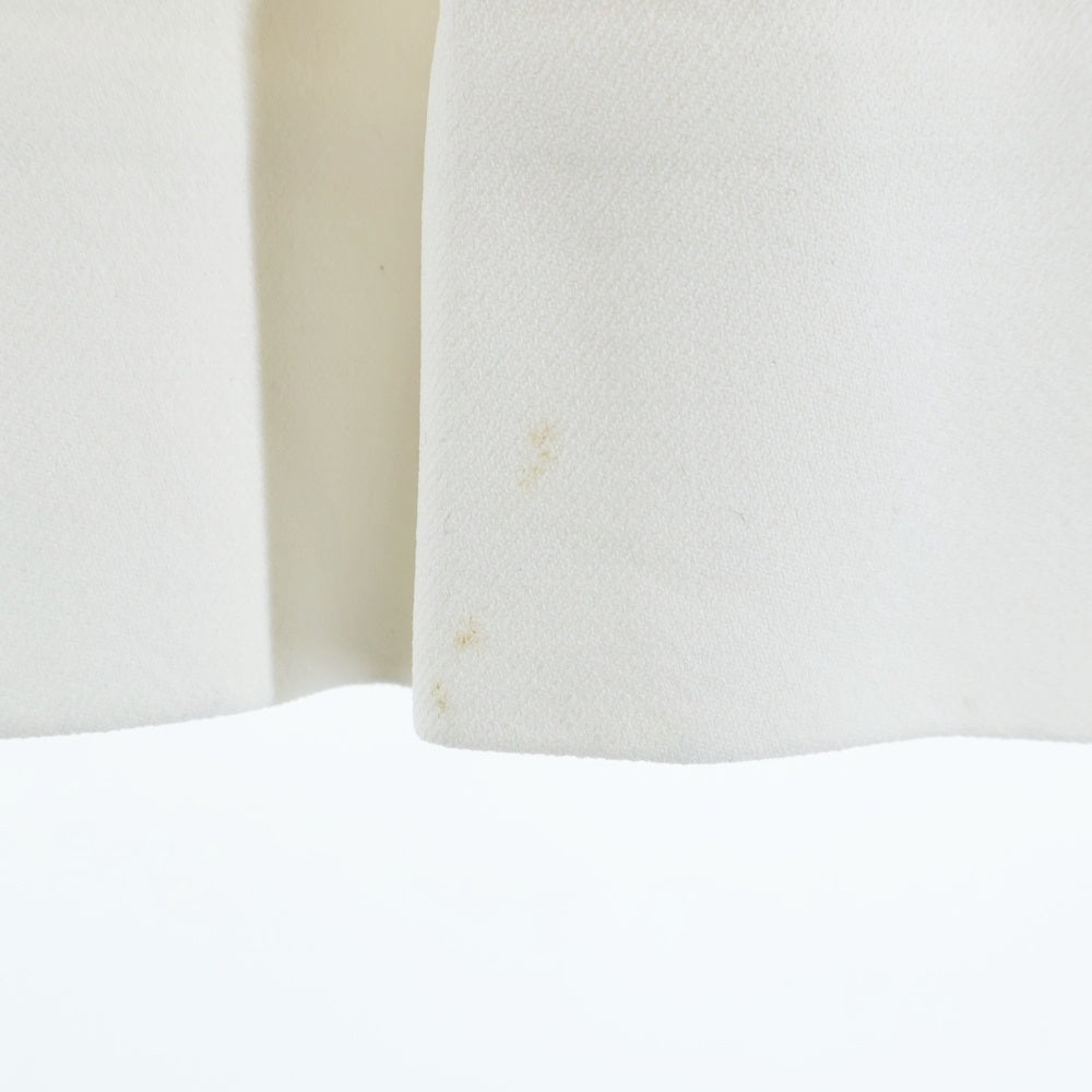 Chloe(クロエ) アセテート レーヨン スタンドカラー ダブルブレスト 長袖 ギャザー ミディアムワンピース ホワイト レディース 15HRO42-15H237