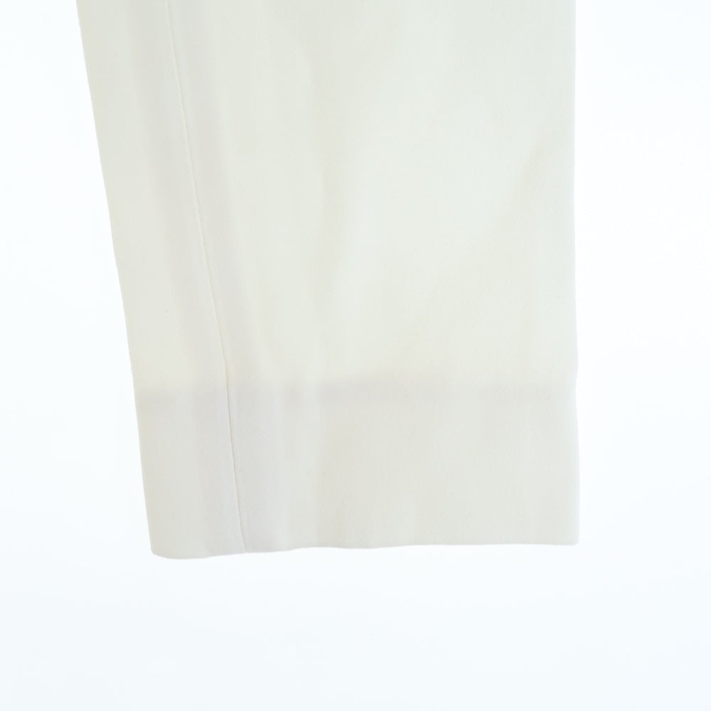 Chloe(クロエ) アセテート レーヨン スタンドカラー ダブルブレスト 長袖 ギャザー ミディアムワンピース ホワイト レディース 15HRO42-15H237