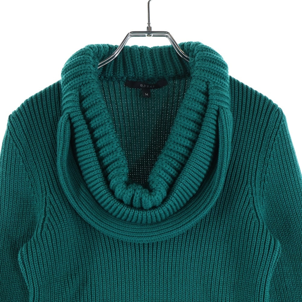 GUCCI(グッチ) 厚手 ウール ニット グリーン #M レディース