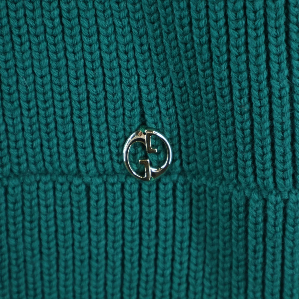 GUCCI(グッチ) 厚手 ウール ニット グリーン #M レディース