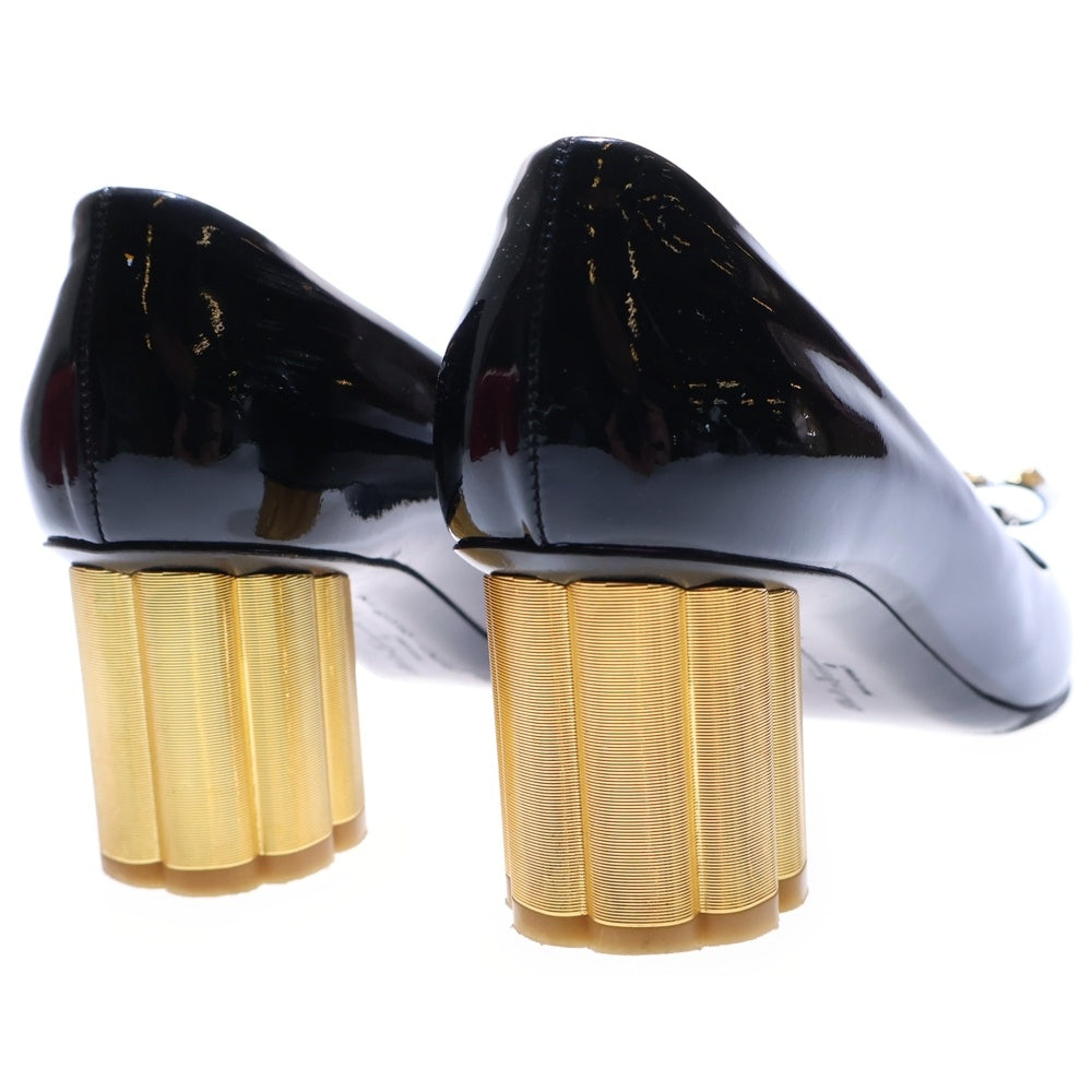 Salvatore Ferragamo(サルヴァトーレ フェラガモ) ヴァラ パンプス ブラック パテント レザー レディース