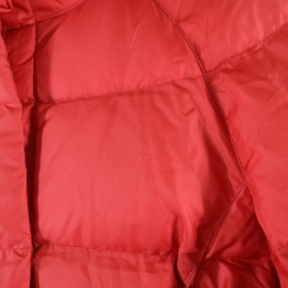 Salvatore Ferragamo(サルヴァトーレ フェラガモ) スタンドカラー スナップボタン ラグランスリーブ ダウンジャケット レッド レディース