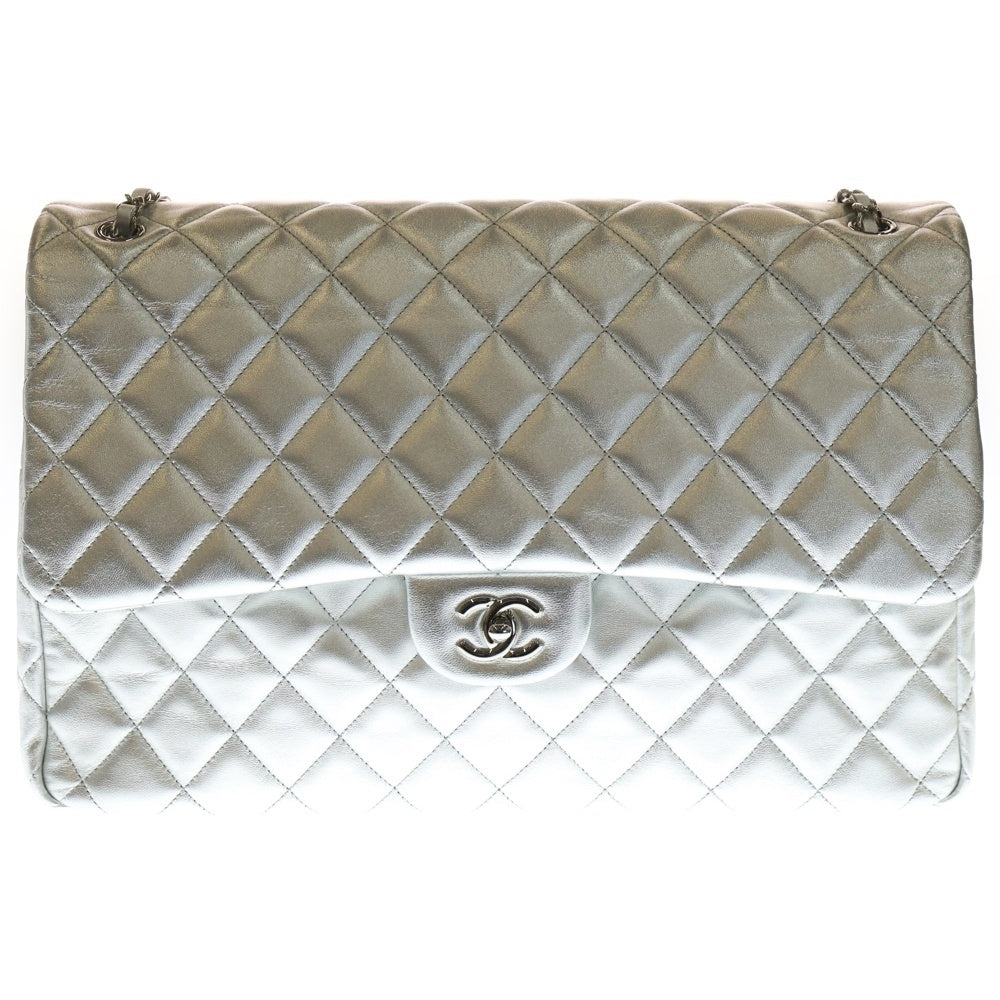 CHANEL デカマトラッセ（シルバー） CHANEL(シャネル) デカマトラッセ40 Sフラップ Sチェーンショルダー