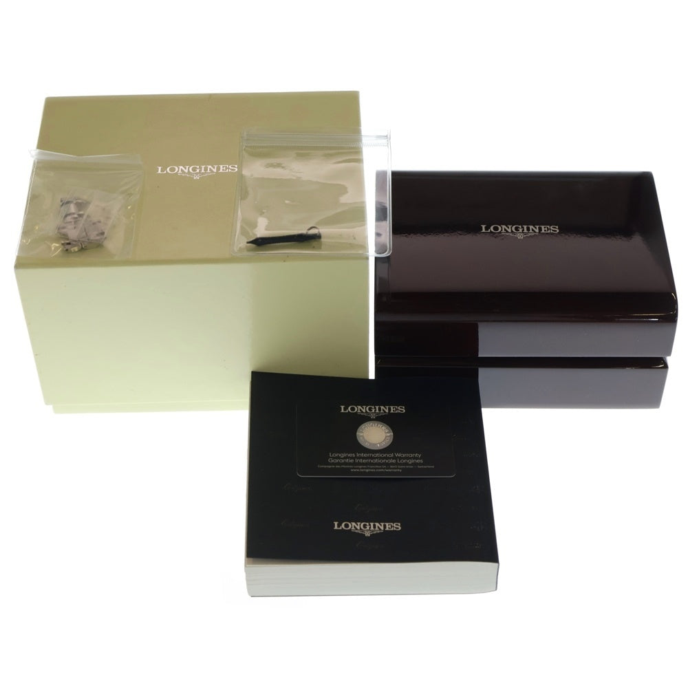 LONGINES(ロンジン) L2.752.4.52.6 サンティミエ 黒文字盤 SS/AT ステンレス 自動巻き 腕時計