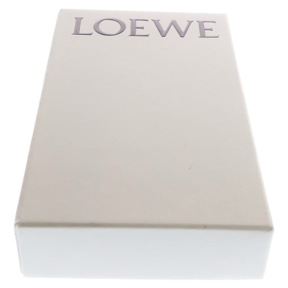 LOEWE(ロエベ) アナグラム キーチャーム バッグチャーム キーリング キーホルダー ブラウン×ゴールド レザー