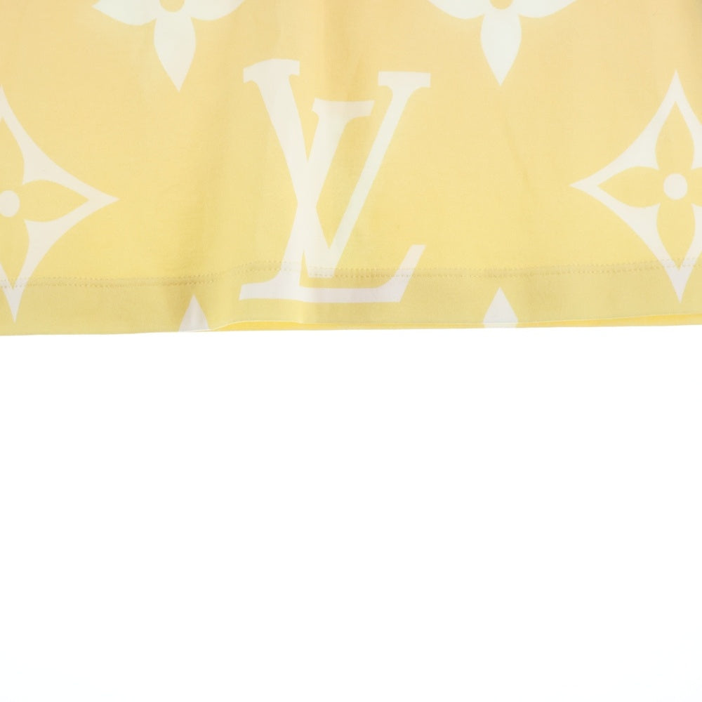 LOUIS VUITTON(ルイヴィトン) 21AW サンライズ モノグラム グラデーションプリント フリルスリーブ チェーン装飾 クルーネック 半袖Tシャツ カットソー レディース RW212J DT1 FLTS01