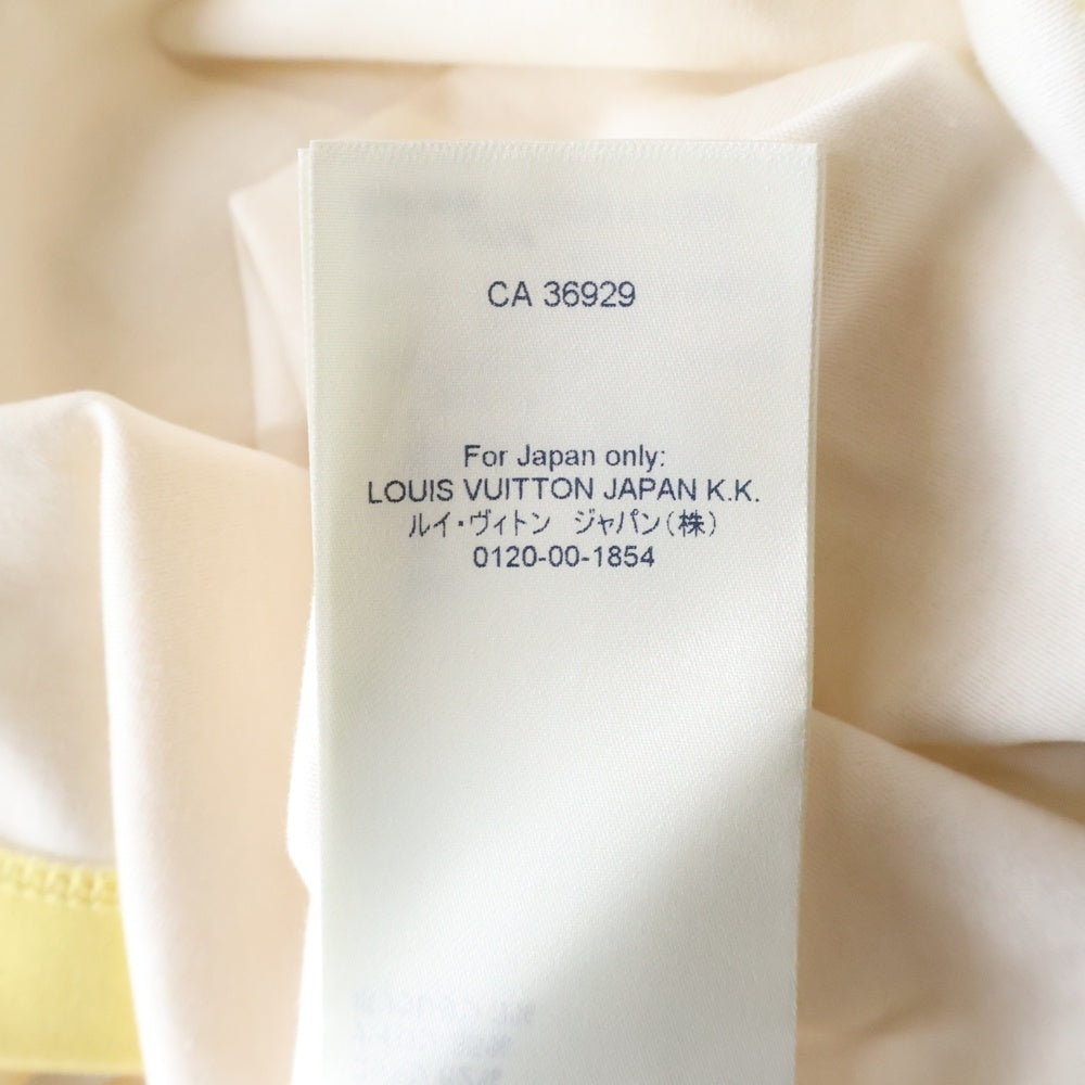 LOUIS VUITTON(ルイヴィトン) 21AW サンライズ モノグラム グラデーションプリント フリルスリーブ チェーン装飾 クルーネック 半袖Tシャツ カットソー レディース RW212J DT1 FLTS01