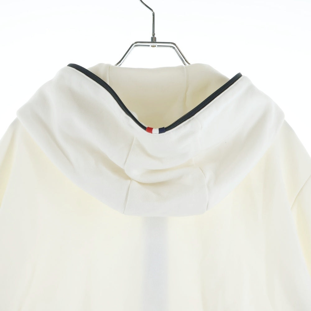 MONCLER(モンクレール) 18SS ワッペンロゴ ジップアップ スウェットパーカー フーディー ホワイト D10918417300 8098U レディース