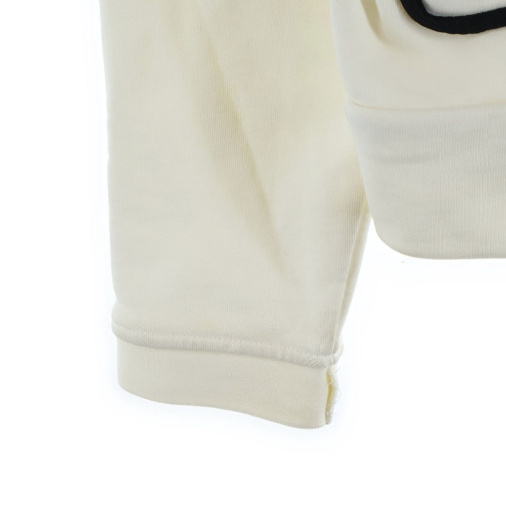 MONCLER(モンクレール) 18SS ワッペンロゴ ジップアップ スウェットパーカー フーディー ホワイト D10918417300 8098U レディース