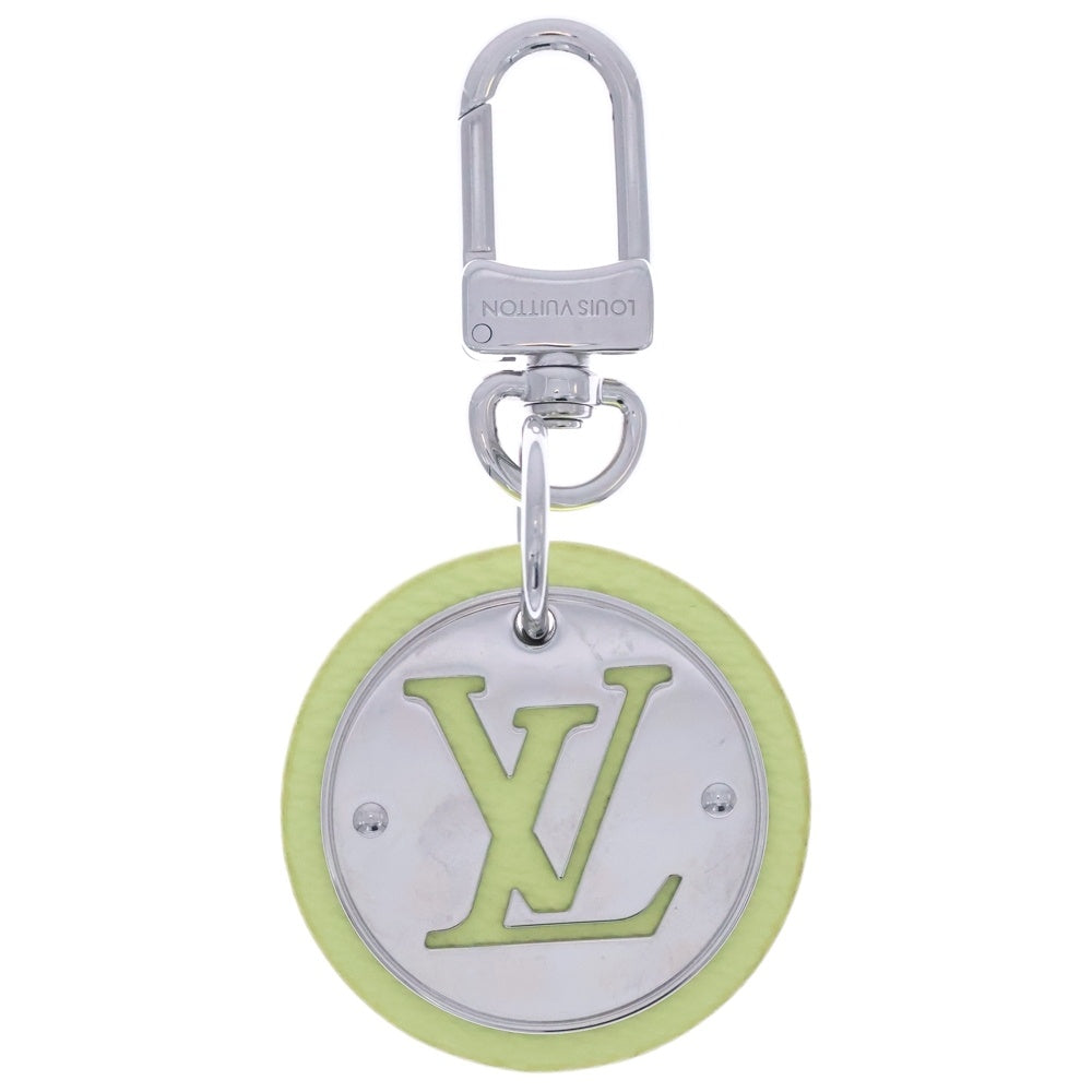 LOUIS VUITTON(ルイヴィトン) LVサークル レモン バッグチャーム キーリング キーホルダー シルバー×ライトイエロー M02470 レディース