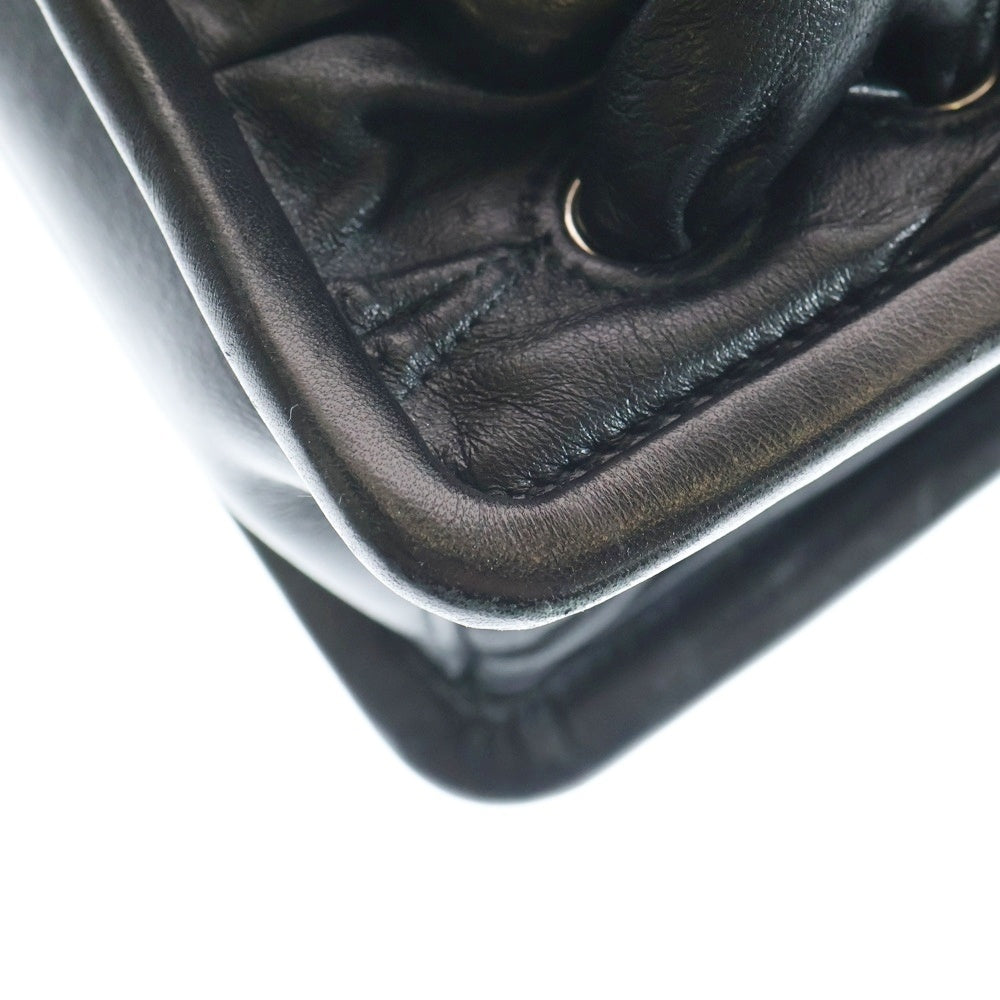 miumiu(ミュウミュウ) マテラッセ ツイスト チェーンショルダーバッグ ブラック レザー 5BD049 レディース