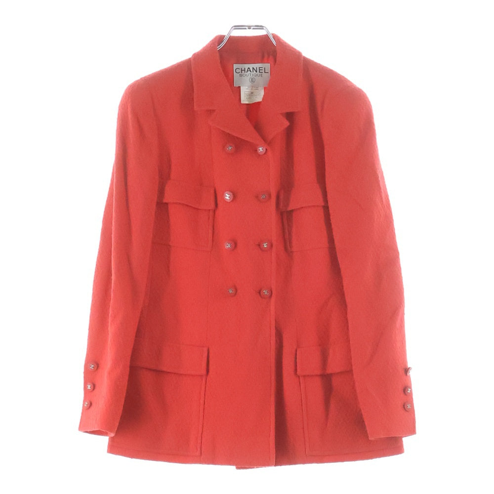 CHANEL(シャネル) ココボタン ジャケット ウール ライトレッド 96P ♯40 P06303V04612 レディース