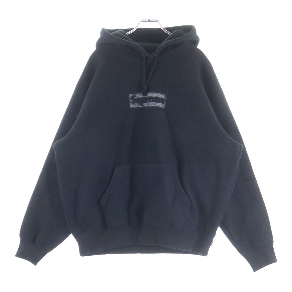 SUPREME(シュプリーム) 23SS Inside Out Box Logo Hooded Sweatshirt インサイドアウト ボックスロゴ ジャガード プルオーバー スウェットパーカー フーディー ブラック