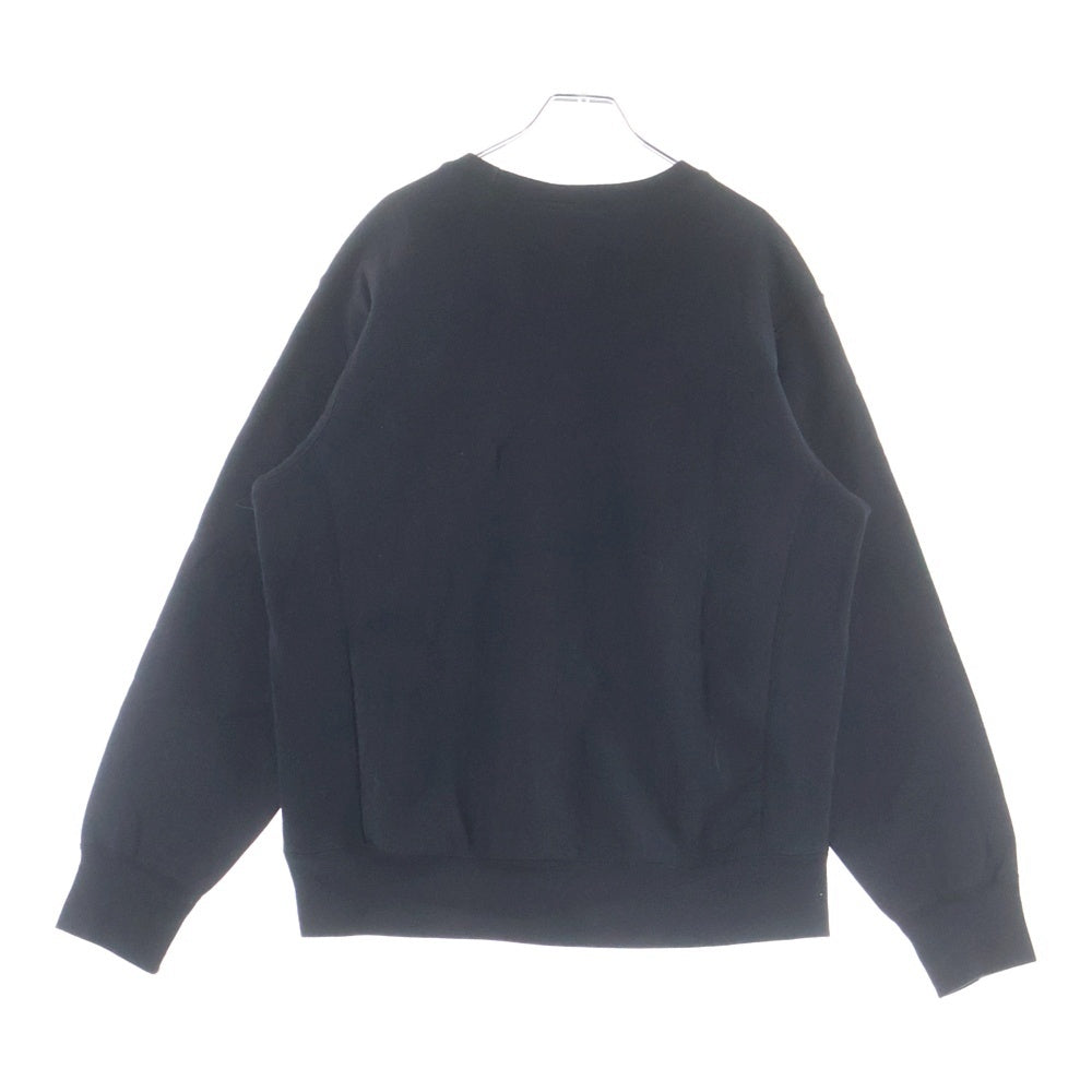 SUPREME(シュプリーム) 18AW Box Logo Crewneck ボックスロゴ刺繍 クルーネック プルオーバー スウェットトレーナー ブラック