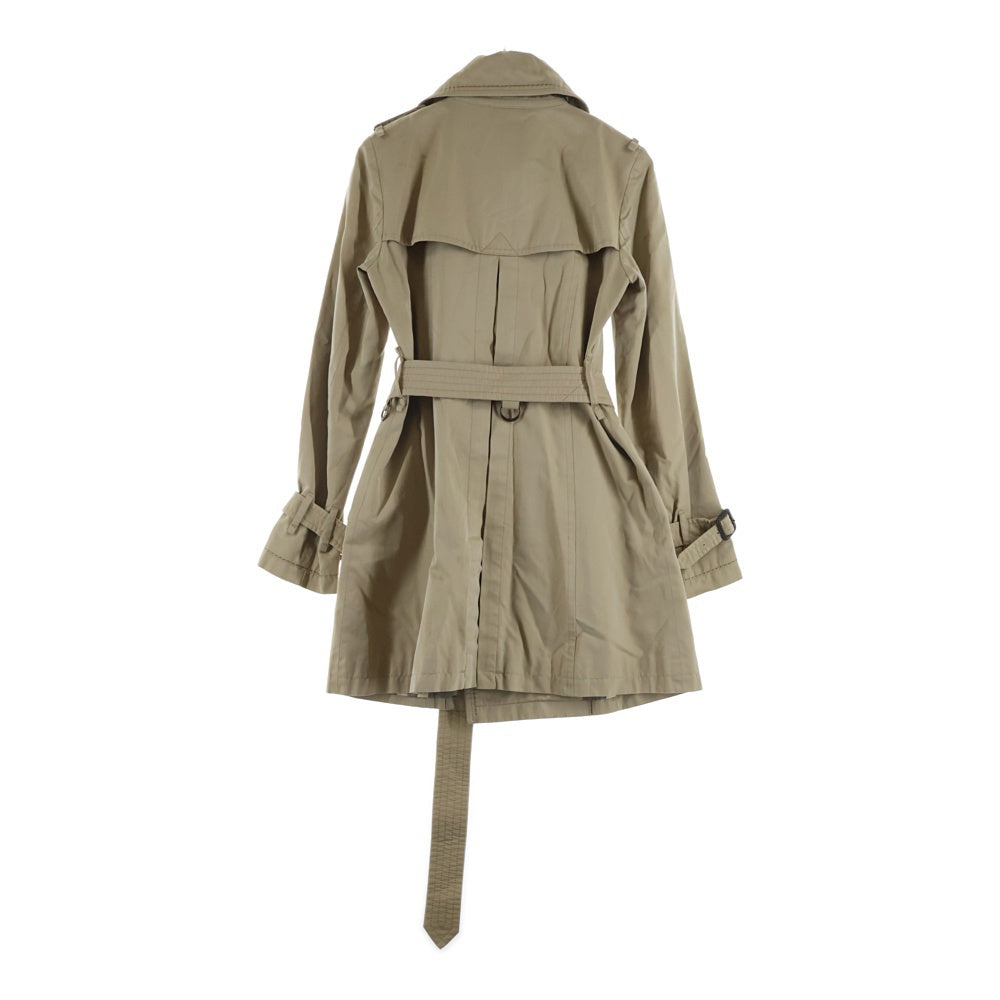 BURBERRY BLACK LABEL(バーバリー ブラックレーベル) 裏地ノバチェック総柄 コットン トレンチコート ベージュ レディース