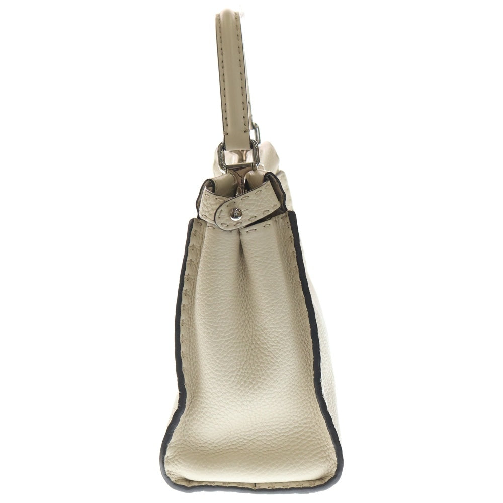 FENDI(フェンディ) ピーカブー セレリア ミディアム アイボリー レザー 8BN290