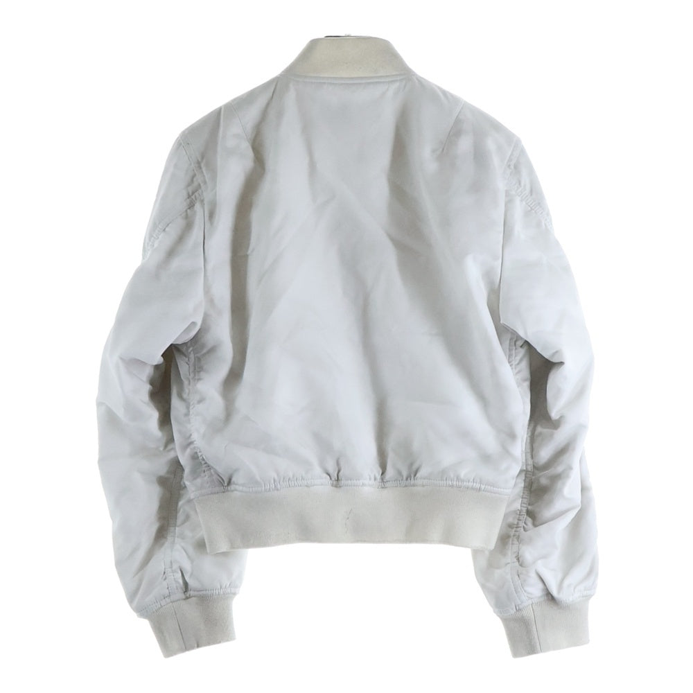 BALENCIAGA(バレンシアガ) ダメージ加工 スナップボタン ナイロン ボンバージャケット ブルゾン ホワイト 811890 レディース