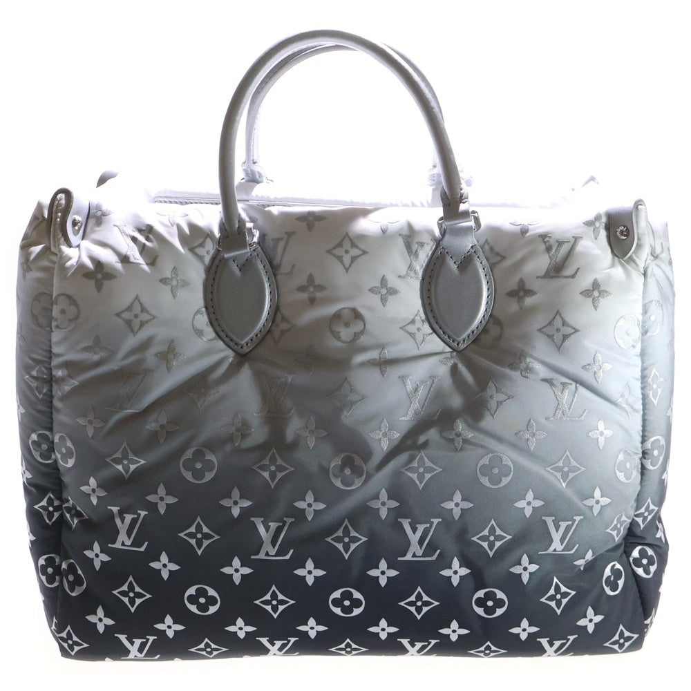 LOUIS VUITTON(ルイヴィトン) モノグラム LVスキー オンザゴーMM 2WAY ナイロンハンドバッグ トートバッグ グレー/ホワイト M11847 レディース