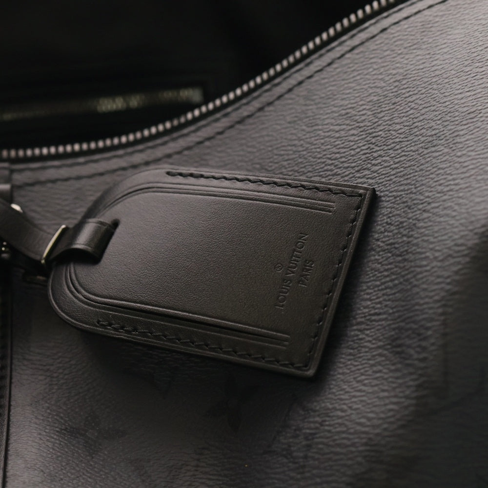 LOUIS VUITTON(ルイヴィトン) モノグラムエクリプス キーポルバンドリエール50 レザーボストンバッグ ショルダーバッグ ブラック M45392 レディース