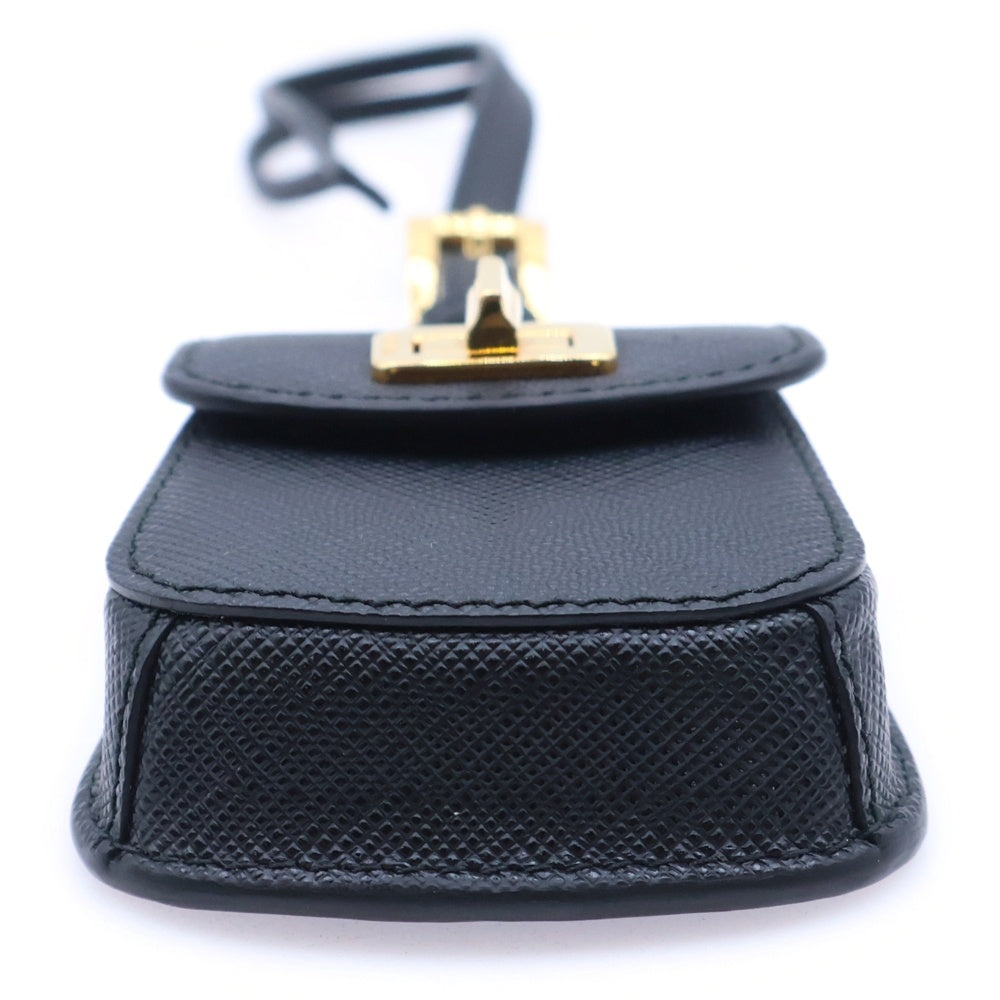 PRADA(プラダ) サフィアーノ バッグチャーム ブラック