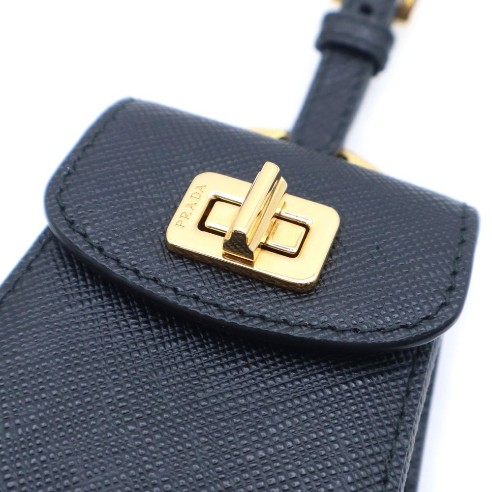 PRADA(プラダ) サフィアーノ バッグチャーム ブラック