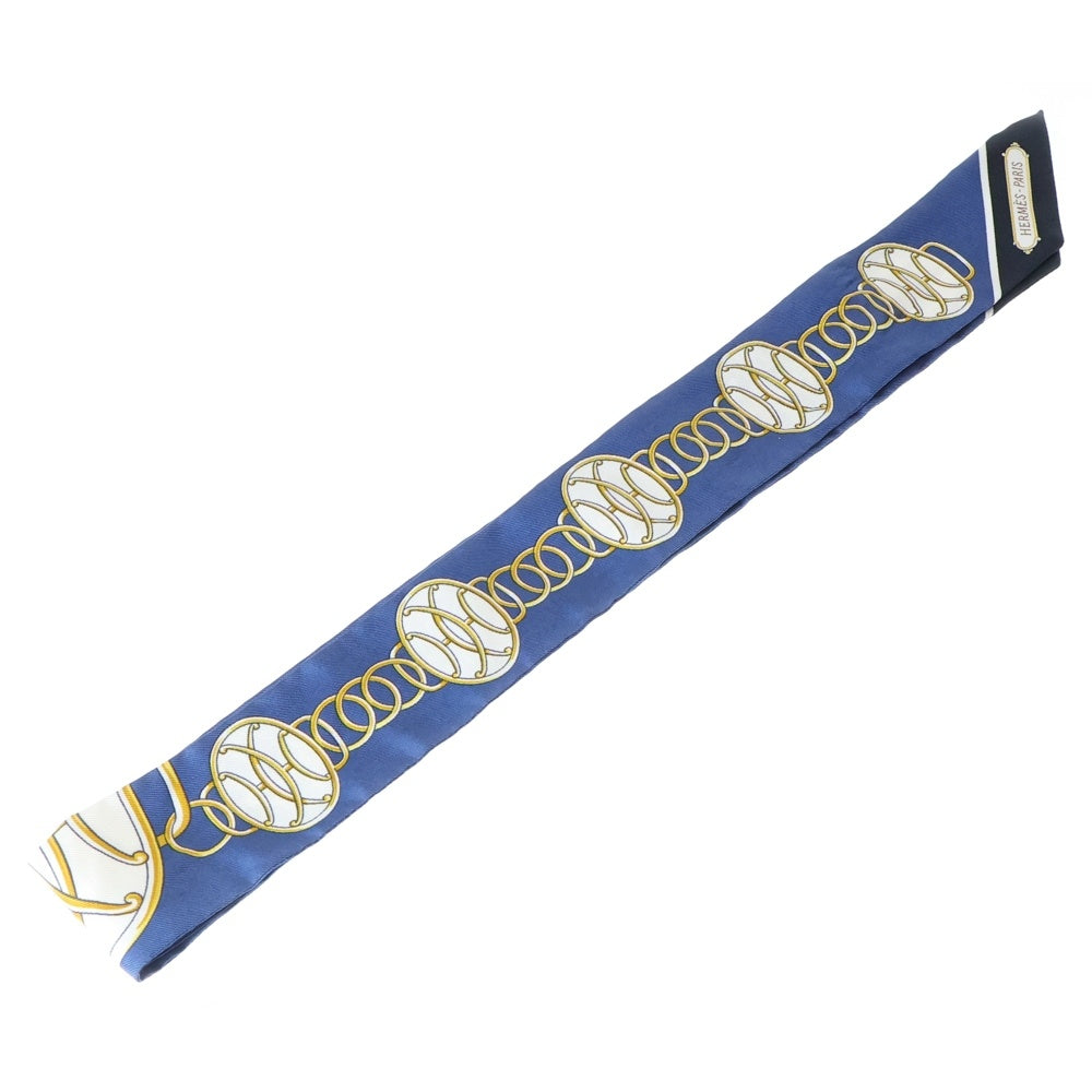 HERMES(エルメス) ツイリー シルクスカーフ Lift Profile ブルー レディース