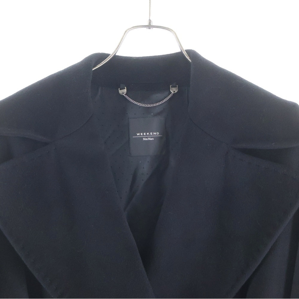 Weekend Max Mara(ウィークエンド マックスマーラ) ウール チェスター ロングコート ブラック レディース
