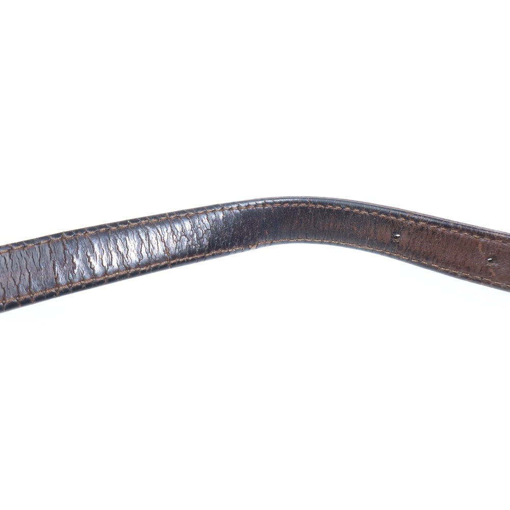 FENDI(フェンディ) ズッカ マンマ ワンショルダーバッグ ハンドバッグ ブラウン レザー×キャンバス シルバー金具 レディース