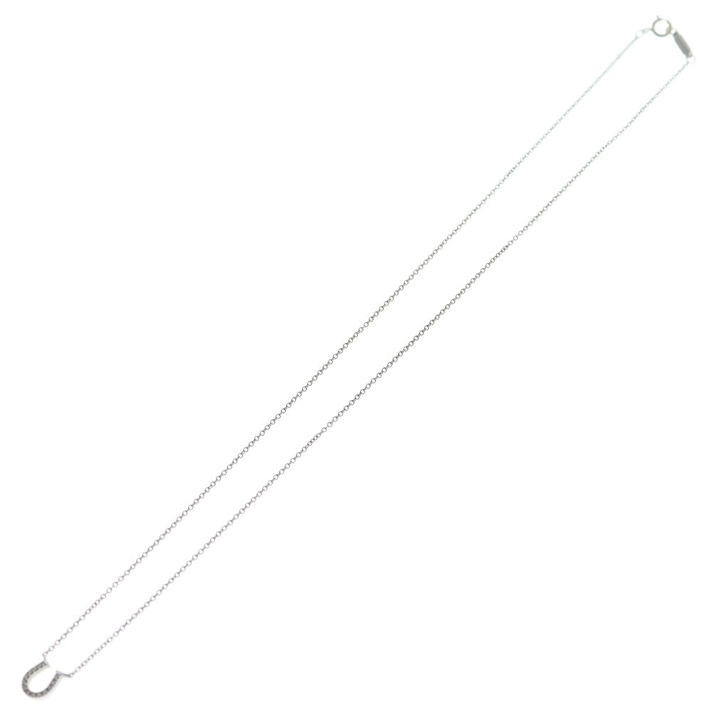 TIFFANY & Co.(ティファニー) メトロ ホースシュー ダイヤ ネックレス K18 Au750 WG ホワイトゴールド ペンダント レディース