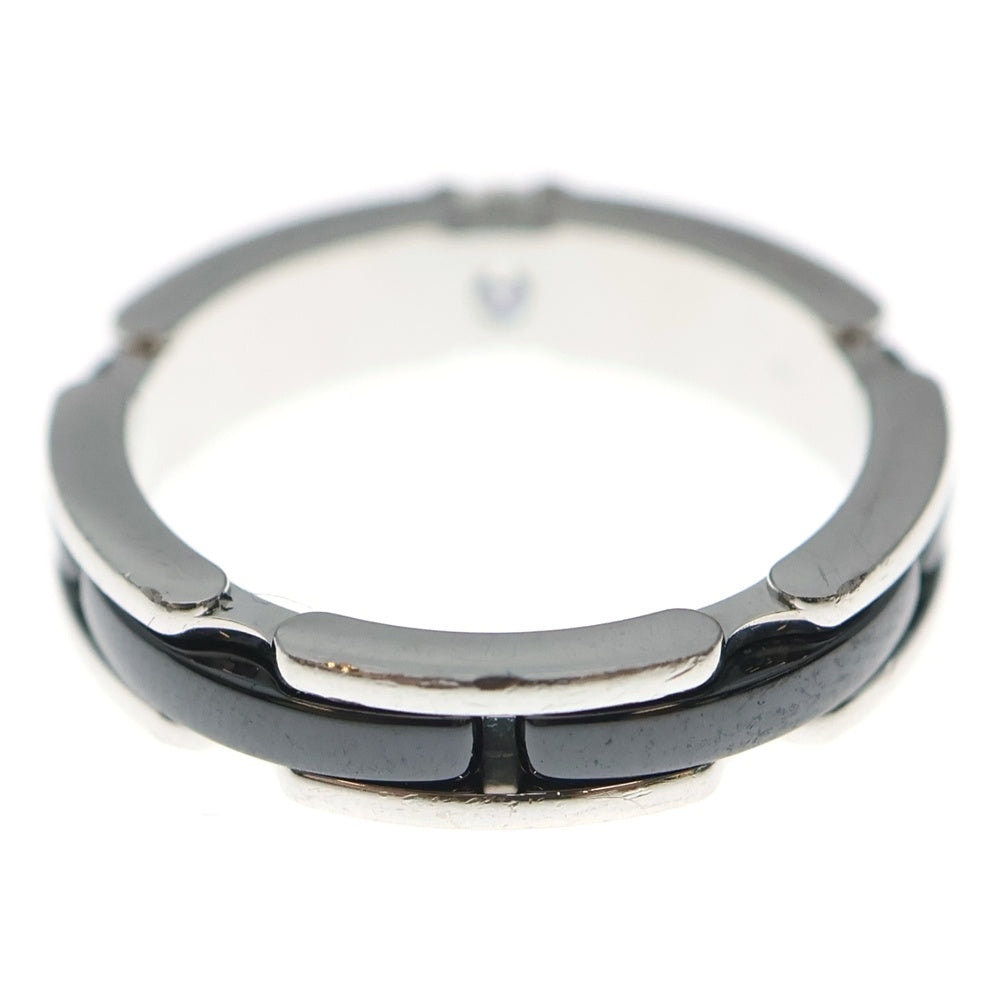 CHANEL(シャネル) ウルトラリング 1PD Au750WG×ブラックセラミック シルバー×ブラック 4.6g ♯51 J3095 レディース