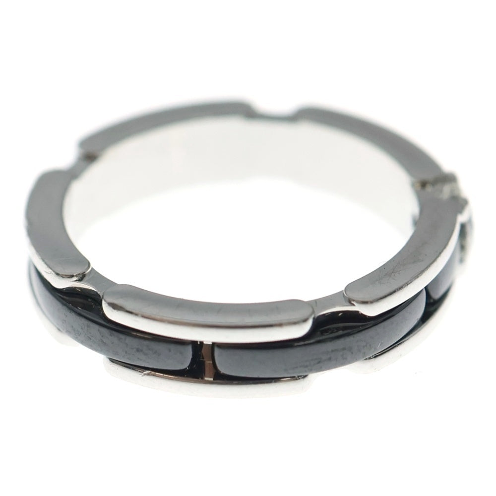 CHANEL(シャネル) ウルトラリング 1PD Au750WG×ブラックセラミック シルバー×ブラック 4.6g ♯51 J3095 レディース