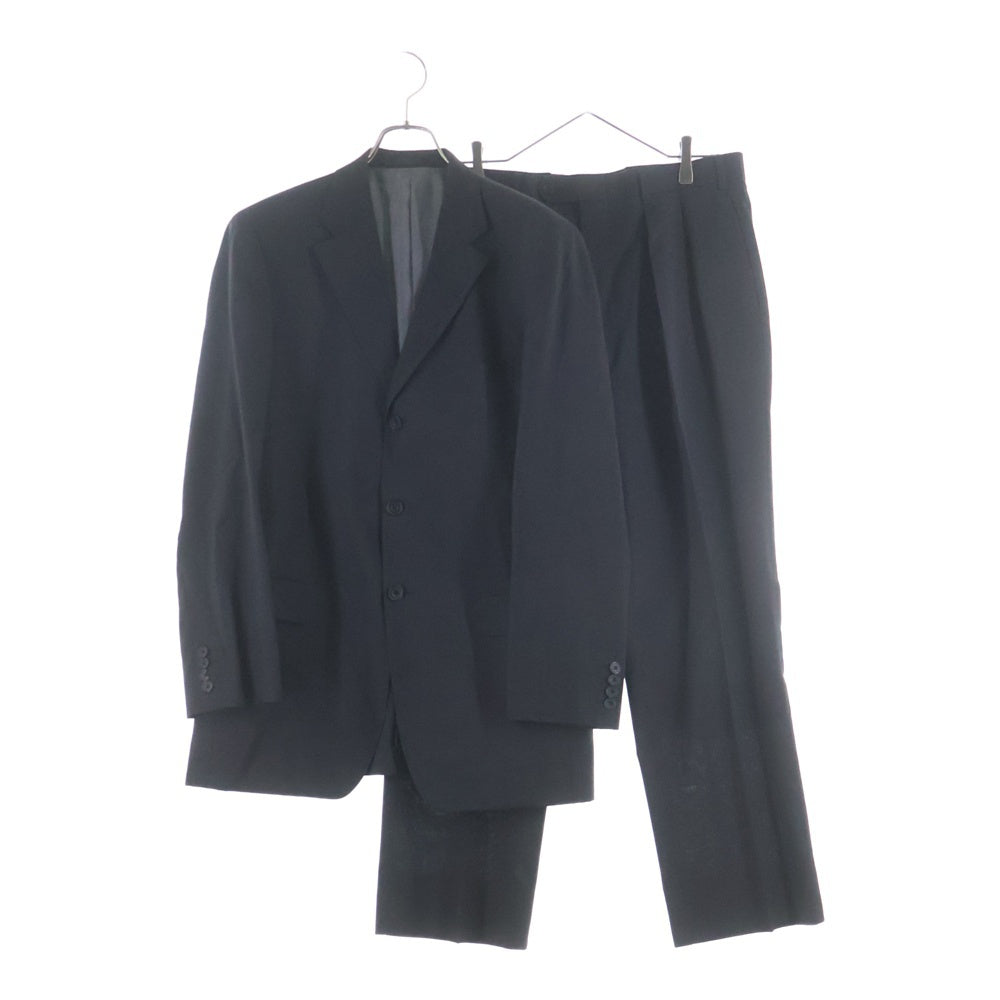 BURBERRY BLACK LABEL(バーバリー ブラックレーベル) セットアップスーツ チェック総柄 テーラードジャケット スラックスパンツ ブラック