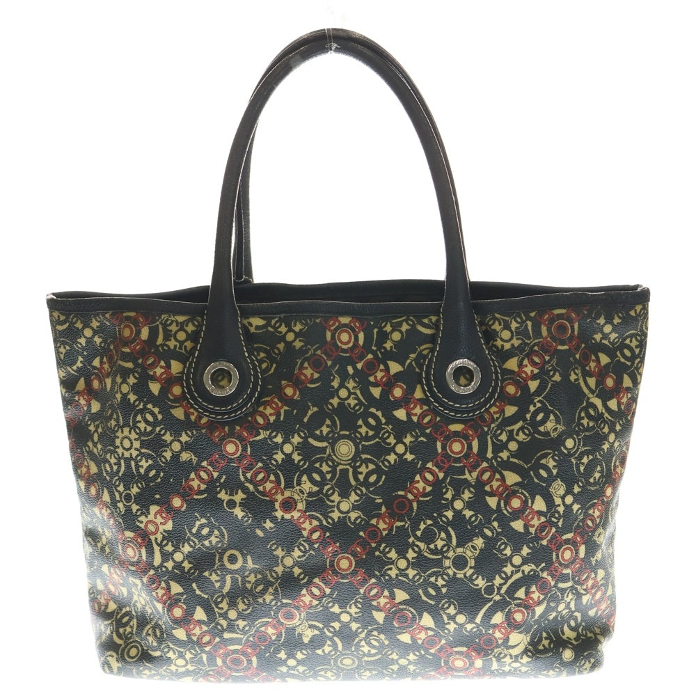 CHANEL(シャネル) ココトラベル トートバッグ ハンドバッグ アイボリー×ブラック レザー×PVC シルバー金具 レディース