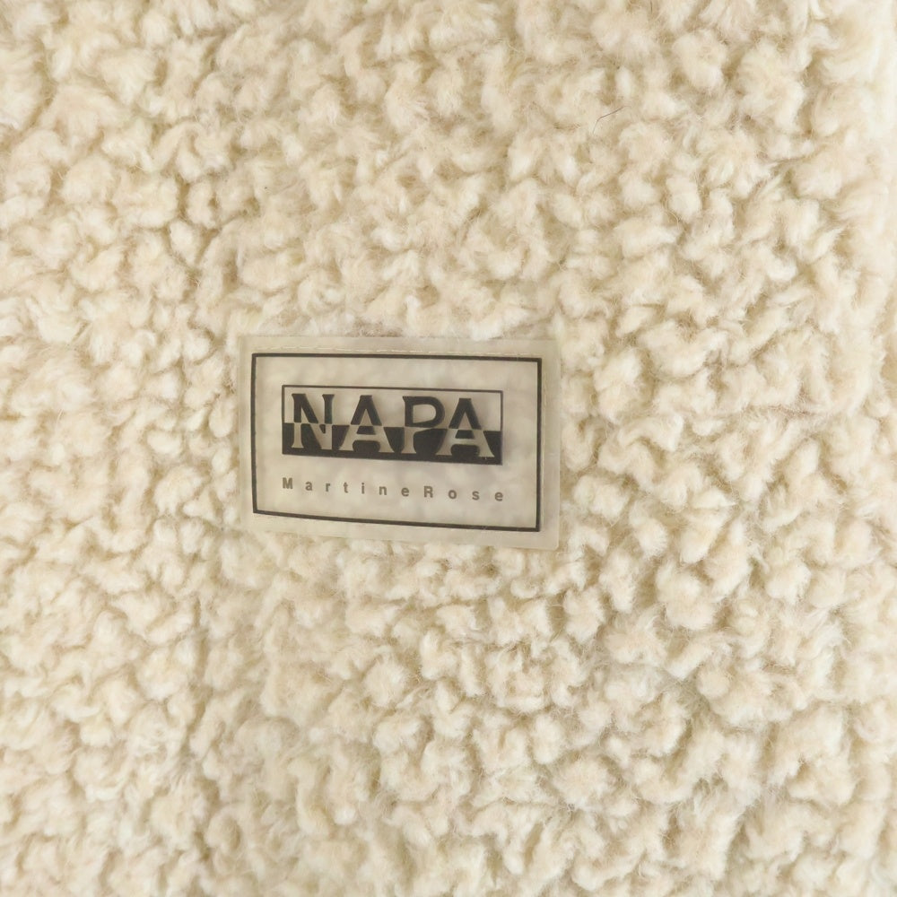 NAPAPIJRI(ナパピリ) napa by martine rose ウールボアジャケット ベージュ レディース