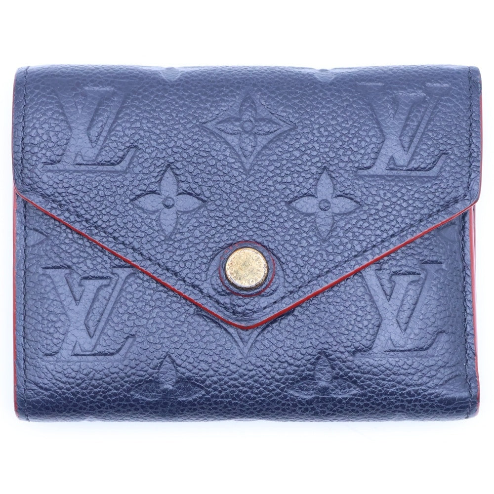 LOUIS VUITTON(ルイヴィトン) モノグラムアンプラント ポルトフォイユヴィクトリーヌ マリーヌルージュ レザー M64577 ウォレット 財布 レディース