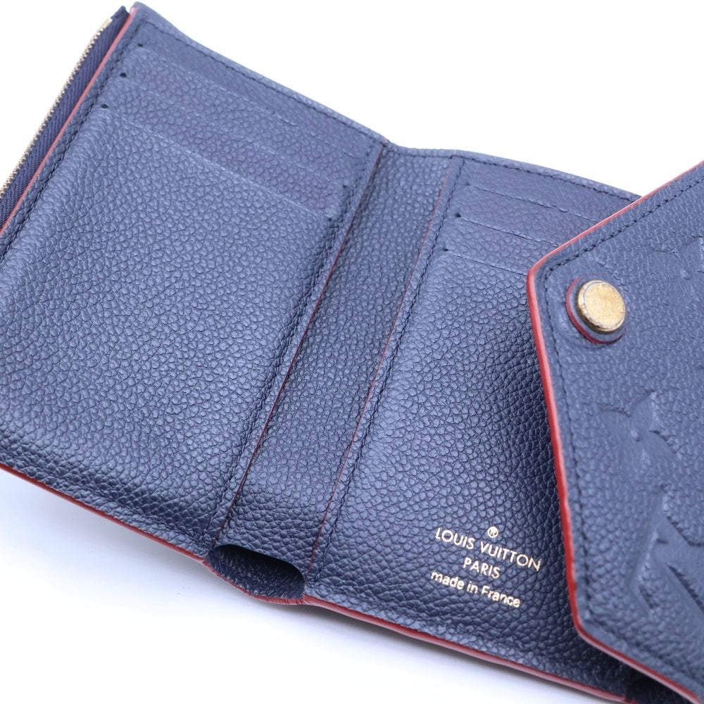 LOUIS VUITTON(ルイヴィトン) モノグラムアンプラント ポルトフォイユヴィクトリーヌ マリーヌルージュ レザー M64577 ウォレット 財布 レディース