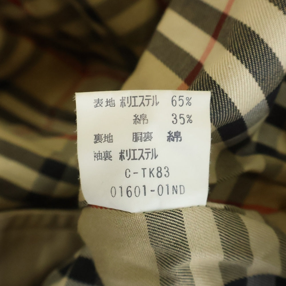 BURBERRYS(バーバリーズ) 裏地ノバチェック総柄 コットン トレンチコート ベージュ レディース