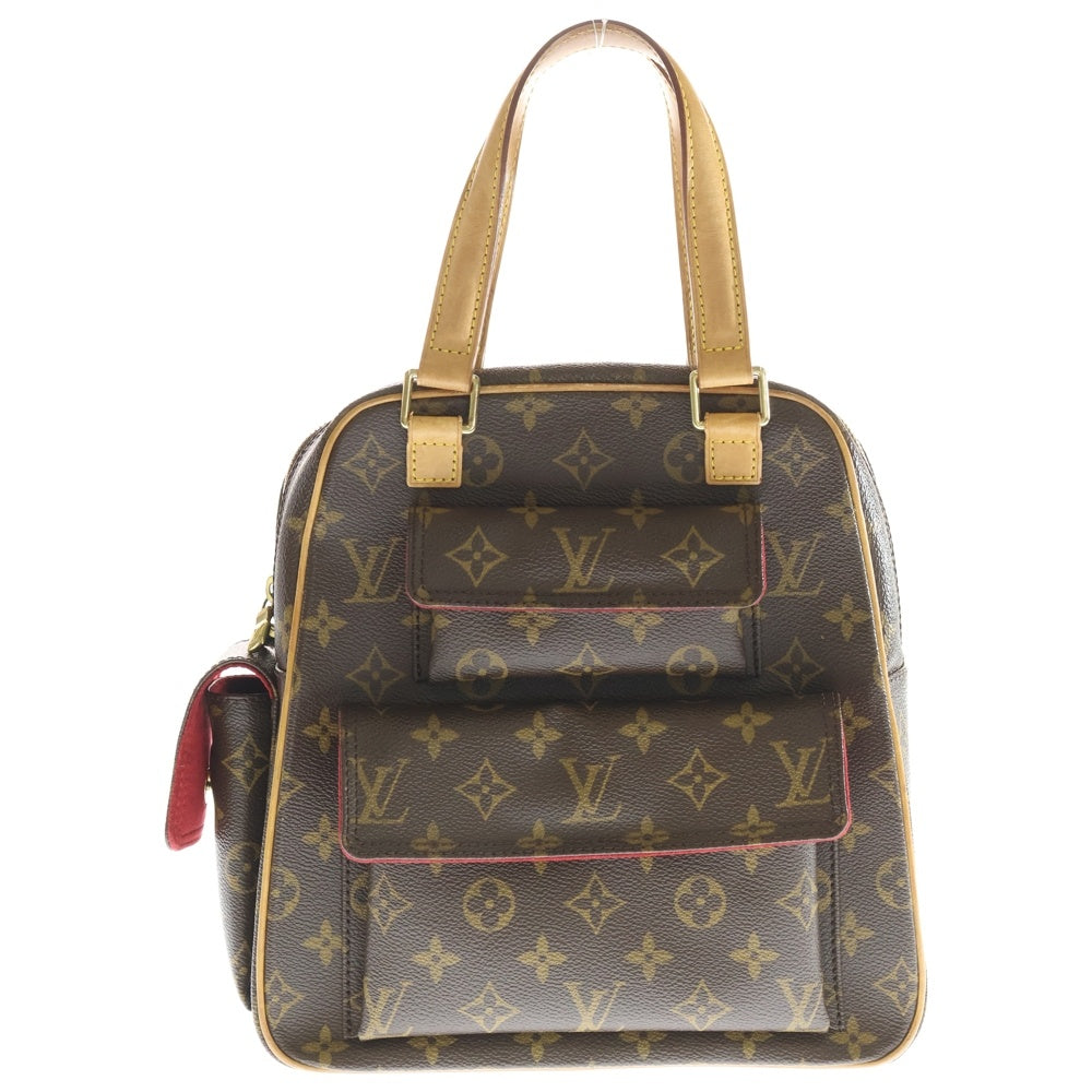 LOUIS VUITTON(ルイヴィトン) モノグラム エクサントリシテ ハンドバッグ ブラウン レザー×PVC M51161 ゴールド金具 レディース